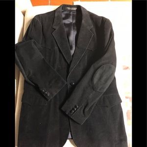 Black corduroy western men’s blazer